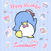 Happy Birthday Tuxedosam Character Artwork. 