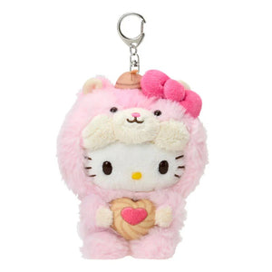Hello Kitty Plush Mascot Keychain (Fluffy Squirrel Series) Accessory Japan Original
