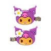 Kuromi Mini Hair Clip Set (Suntan Series) Accessory Japan Original