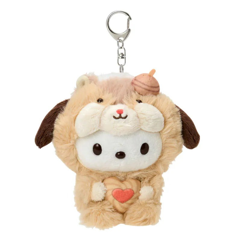 Pochacco Plush Mascot Keychain (Fluffy Squirrel Series) Accessory Japan Original