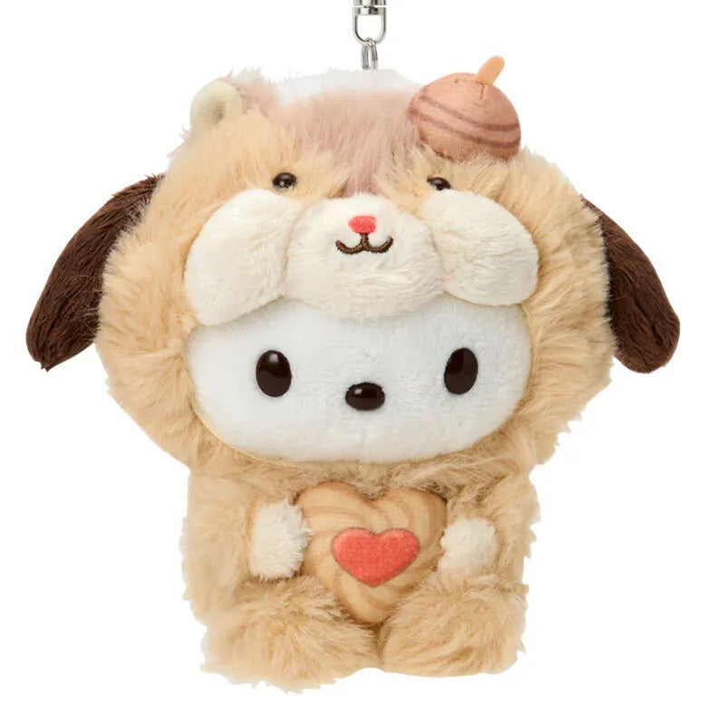 Pochacco Plush Mascot Keychain (Fluffy Squirrel Series) Accessory Japan Original