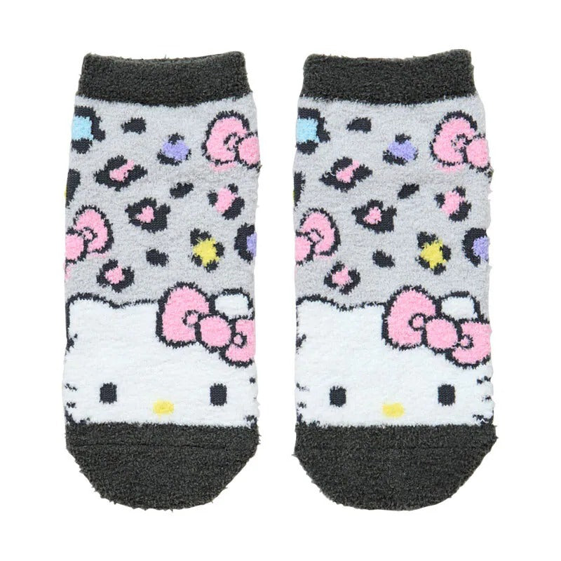 Hello Kitty Cheetah Cozy Ankle Socks