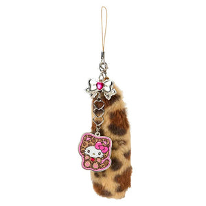 Hello Kitty Brown Smartphone Charm (Leopard Cat Series) Accessory Japan Original