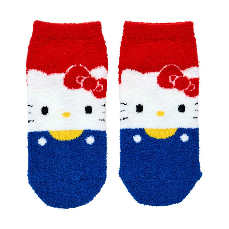 Hello Kitty Blue Overalls Cozy Ankle Socks Accessory Japan Original