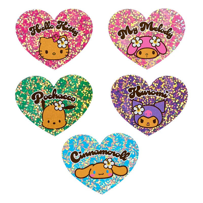 Sanrio Characters 17-pc Sticker Pack (Suntan Series) Stationery Japan Original