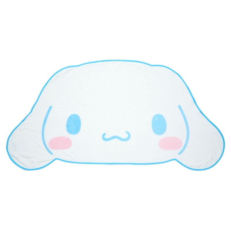 Cinnamoroll Face-Shaped Throw Blanket Home Goods Japan Original