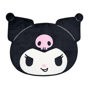 Kuromi Face-Shaped Throw Blanket Home Goods Japan Original