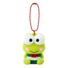 Keroppi Classic Flocked Keychain Mascot Accessory Japan Original