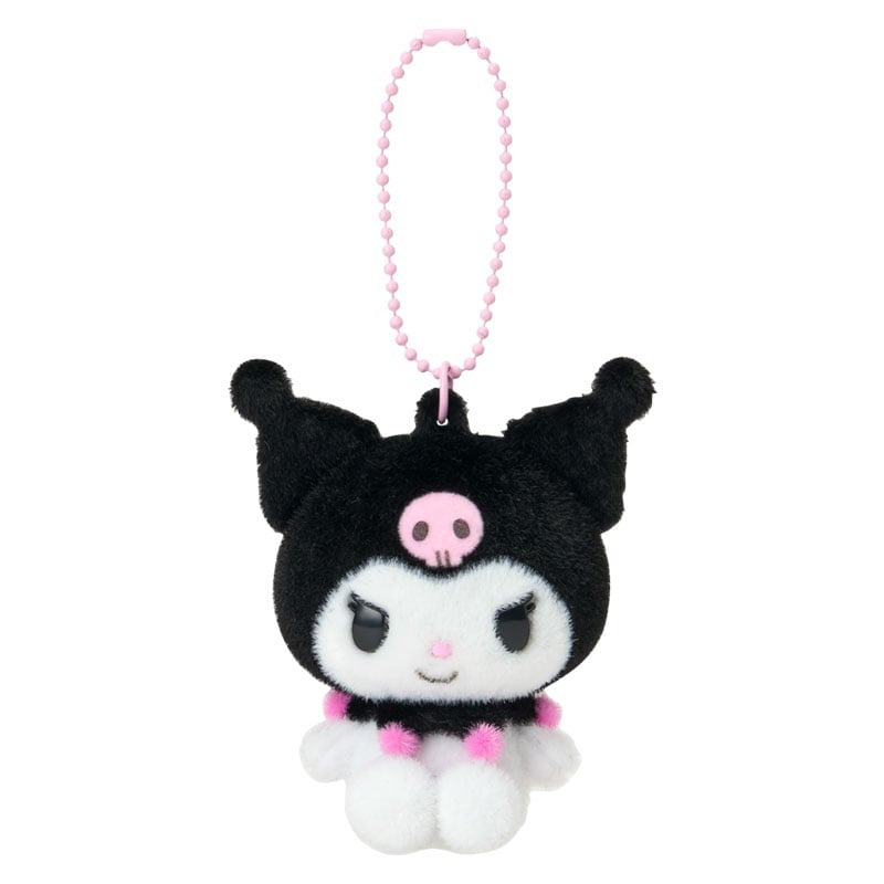 Kuromi Classic Flocked Keychain Mascot Accessory Japan Original