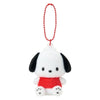 Pochacco Classic Flocked Keychain Mascot Accessory Japan Original