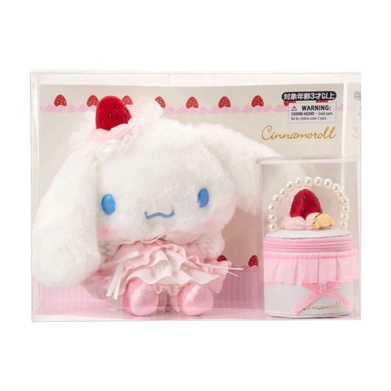 Cinnamoroll 7" Boxed Plush & Accessory Case Set (Strawberry Whip Series) Plush Japan Original