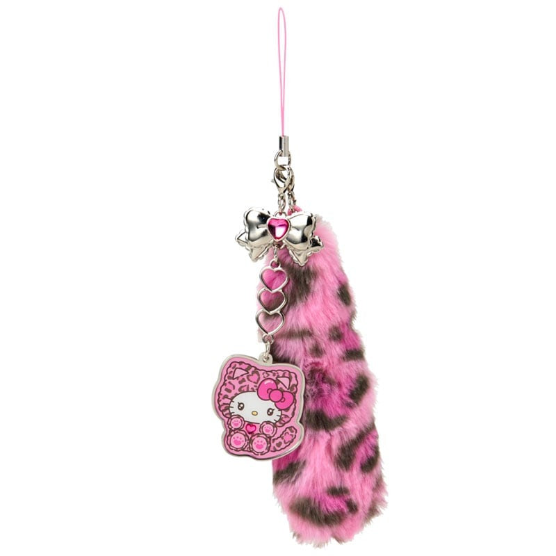 Hello Kitty Pink Smartphone Charm (Leopard Cat Series) Accessory Japan Original