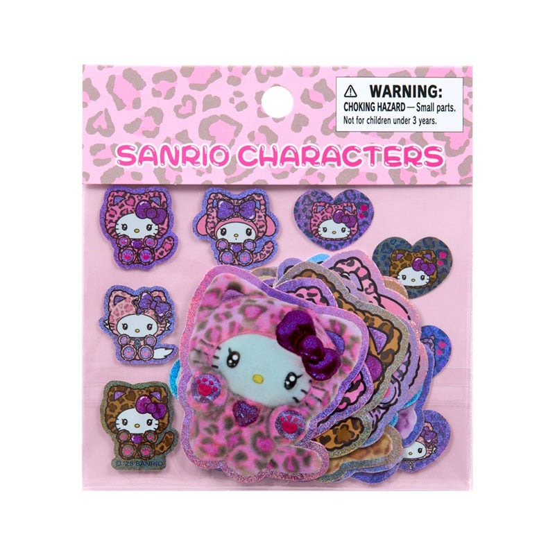 Sanrio Characters 24-pc Sticker Set (Leopard Cat Series) Stationery Japan Original