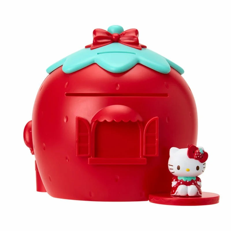 Hello Kitty Customizable Coin Bank (Red Strawberry) Accessory Japan Original