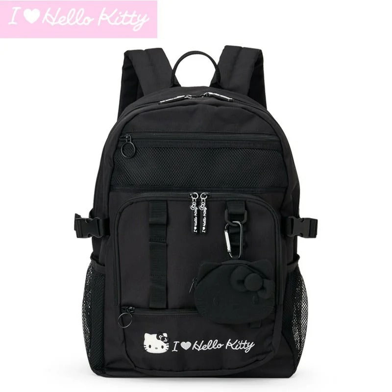 Hello Kitty Black Signature Backpack (I Love Hello Kitty Series) Bags Japan Original