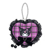 Kuromi Mini Pouch Charm (Rock ’n’ Check Series) Bags Japan Original