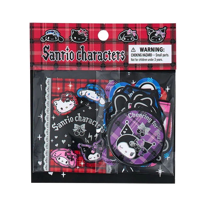 Sanrio Characters 28-pc Sticker Pack (Rock ’n’ Check Series) Stationery Japan Original