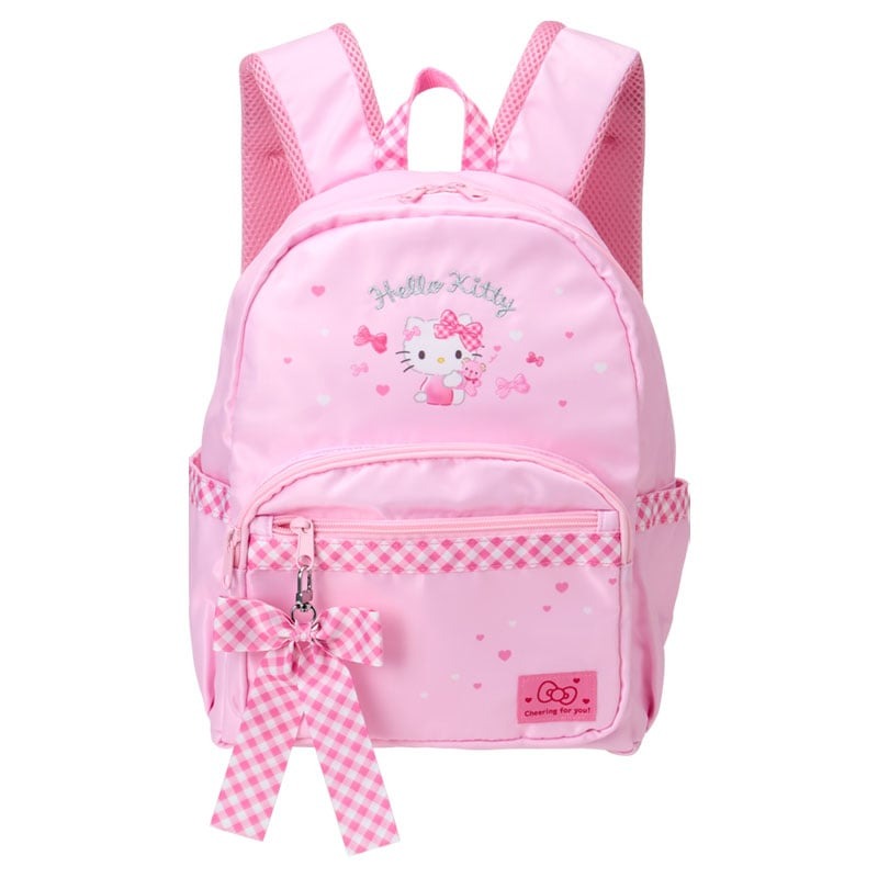 Hello Kitty Kids Ribbon Logo Backpack Bags Japan Original