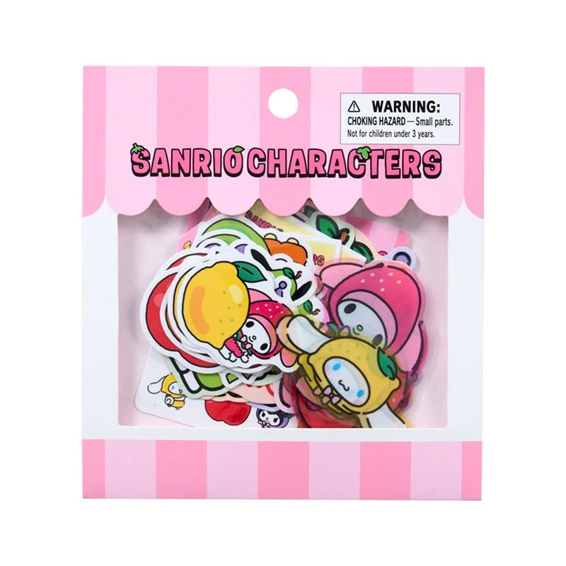 Sanrio Characters 35-pc Sticker Set (Fruits Series) Stationery Japan Original