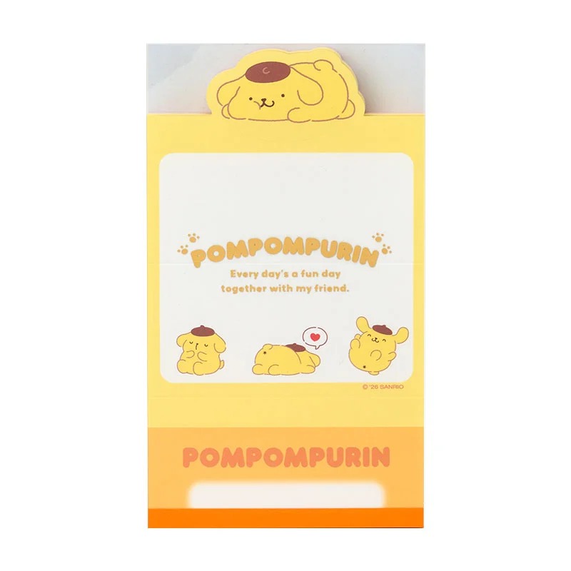 POMPOMPURINレターメモパット Pompompurin Mini Notes Memo Pad (Strike A Pose Series)