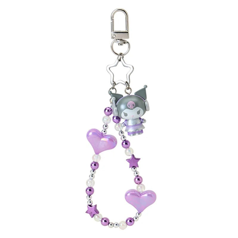 Kuromi Beaded Bag Charm (Tokimeki Planet Series) Accessory Japan Original