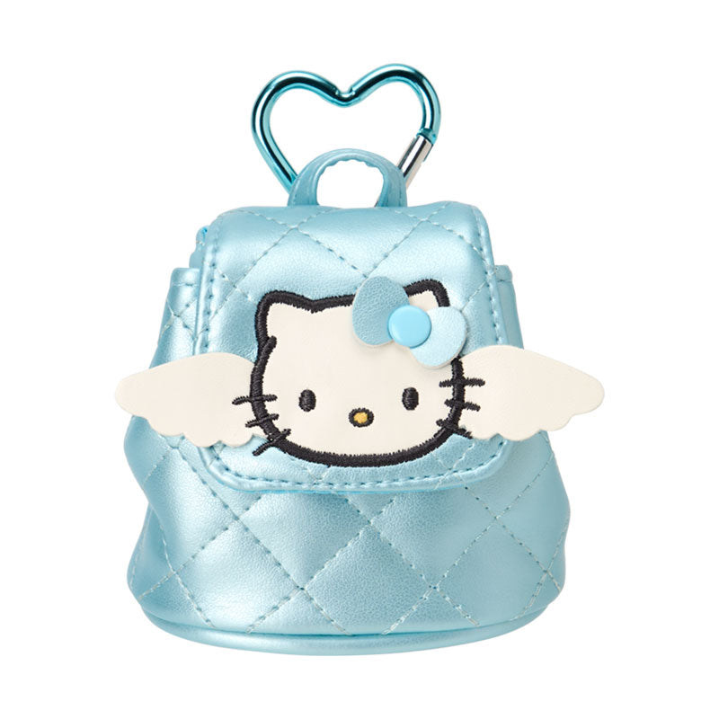 Hello Kitty Blue Quilt Mini Backpack Pouch