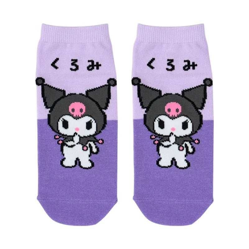 Kuromi Ankle Socks (Hiragana Series) Accessory Japan Original
