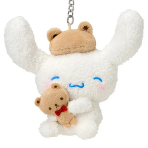 Cinnamoroll Bear Beret Plush Mascot Keychain (Kuma-san Series) Accessory Japan Original