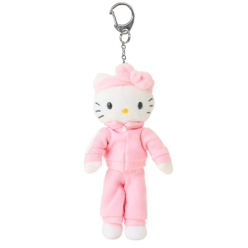 Hello Kitty Sporty Plush Mascot Keychain (Sanrio Closet Collection) Accessory Japan Original