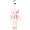 Hello Kitty Frilly Plush Mascot Keychain (Sanrio Closet Collection) Accessory Japan Original