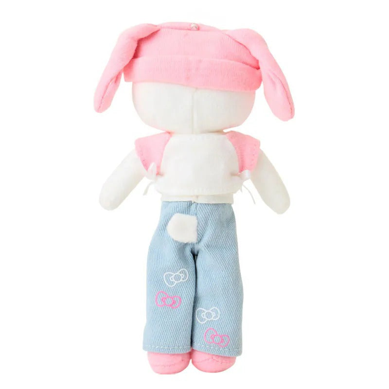 Hello Kitty Casual Plush Mascot Keychain (Sanrio Closet Collection) Accessory Japan Original