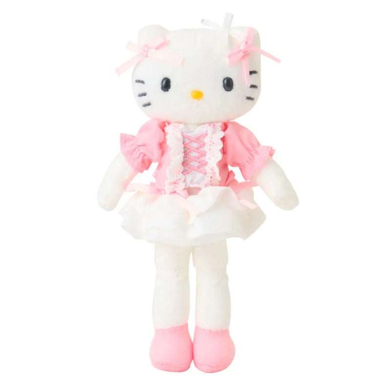 Hello Kitty Frilly Plush Mascot Keychain (Sanrio Closet Collection) Accessory Japan Original