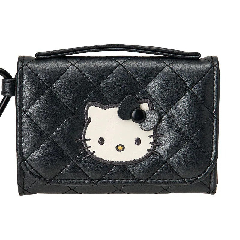 Hello Kitty Black Coin Purse (Mini Quilt Series) Bags Japan Original