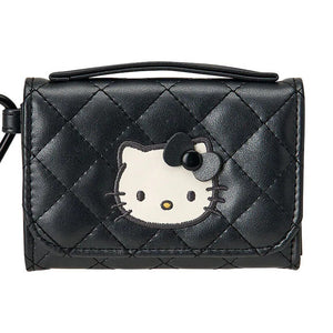 Hello Kitty Black Coin Purse (Mini Quilt Series) Bags Japan Original