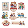 The Vaudeville Duo 16-pc Sticker Set (Friendly Pair Series) Stationery Japan Original