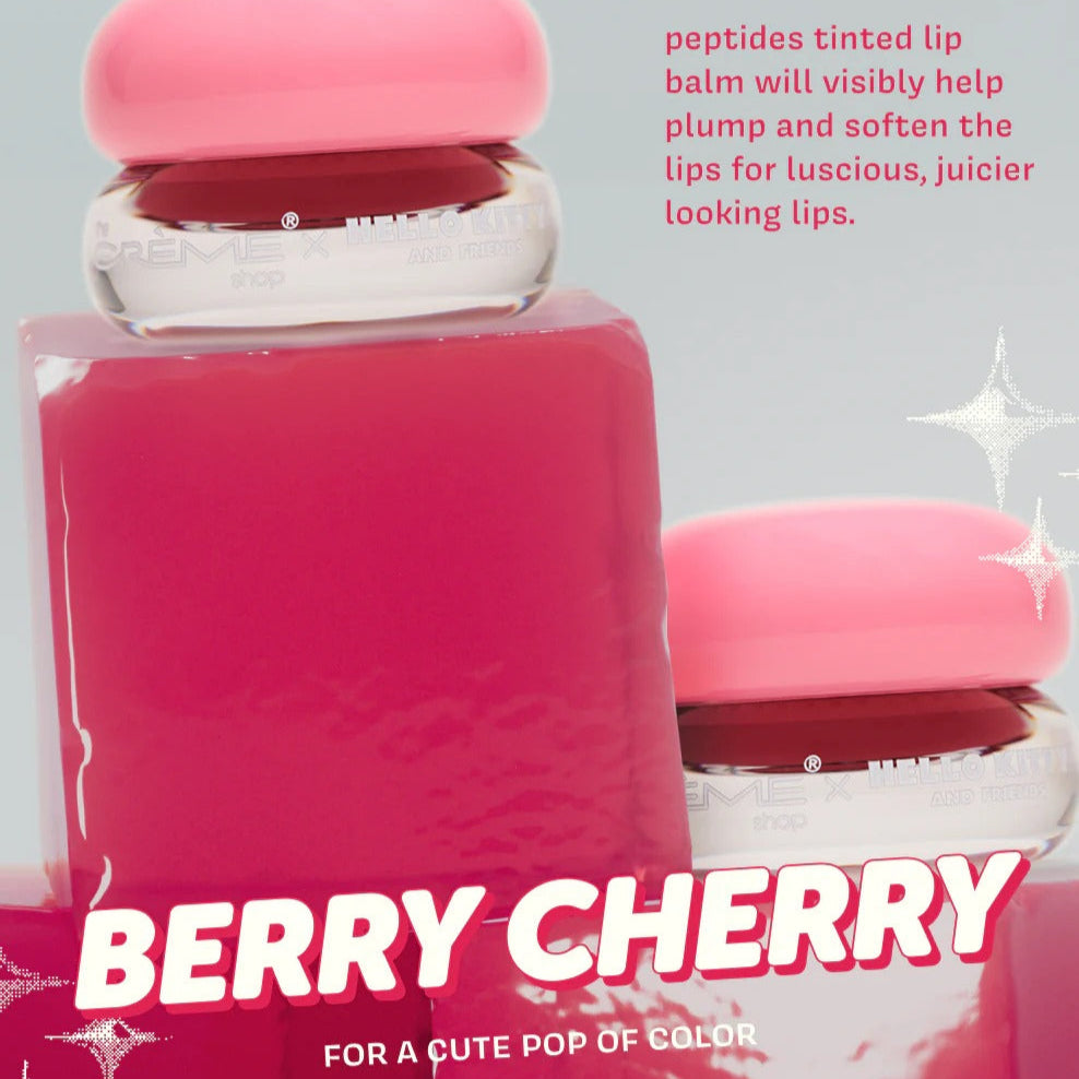 Hello Kitty x The Crème Shop Gloss Jelly Tinted Peptide Lip Glaze (Berry Cherry) Beauty The Crème Shop