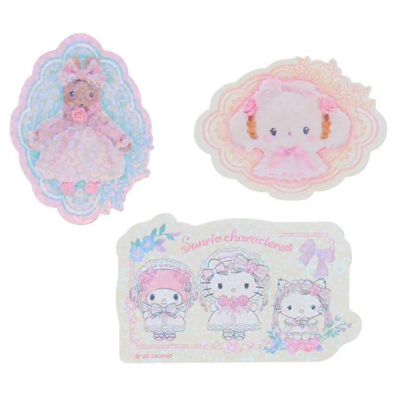 Sanrio Characters 18-pc Mini Sticker Pack (Lace and Frills Series) Stationery Japan Original