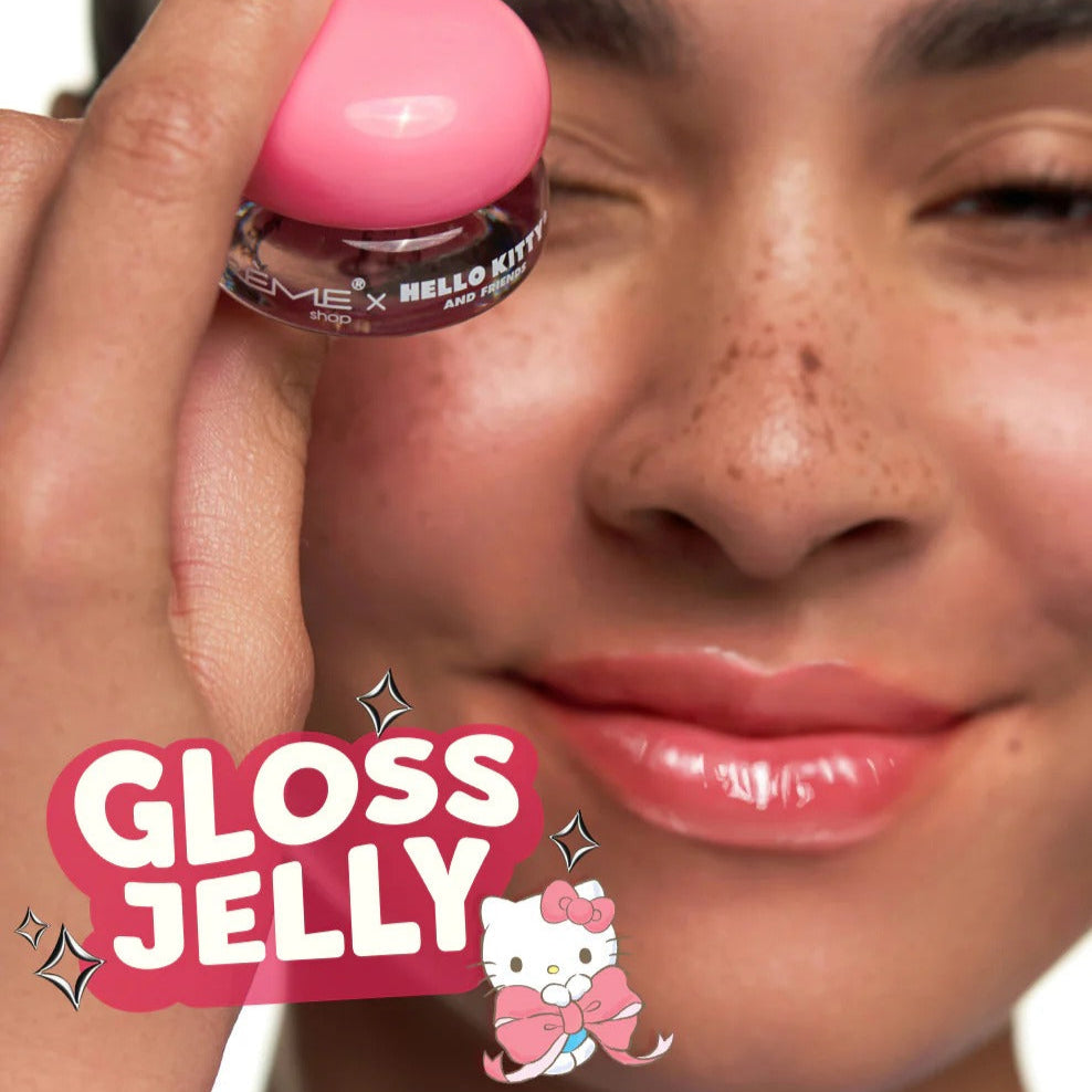 Hello Kitty x The Crème Shop Gloss Jelly Tinted Peptide Lip Glaze (Berry Cherry) Beauty The Crème Shop