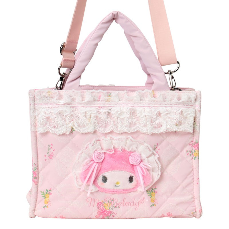My Melody 2-Way Quilted Tote (Lace and Frills Series) Bags Japan Original
