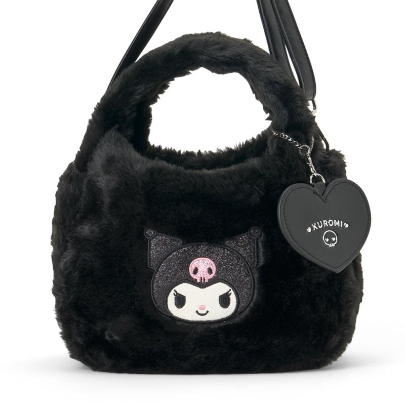 Kuromi Plush Boa Crossbody Bag Bags Japan Original