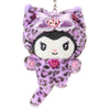 Kuromi Plush Mascot Keychain (Leopard Cat Series) Accessory Japan Original