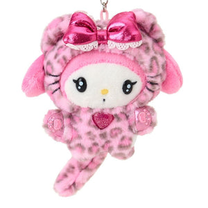 My Melody Plush Mascot Keychain (Leopard Cat Series) Accessory Japan Original