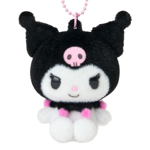 Kuromi Classic Flocked Keychain Mascot Accessory Japan Original