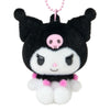 Kuromi Classic Flocked Keychain Mascot Accessory Japan Original