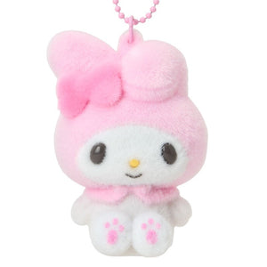 My Melody Classic Flocked Keychain Mascot Accessory Japan Original
