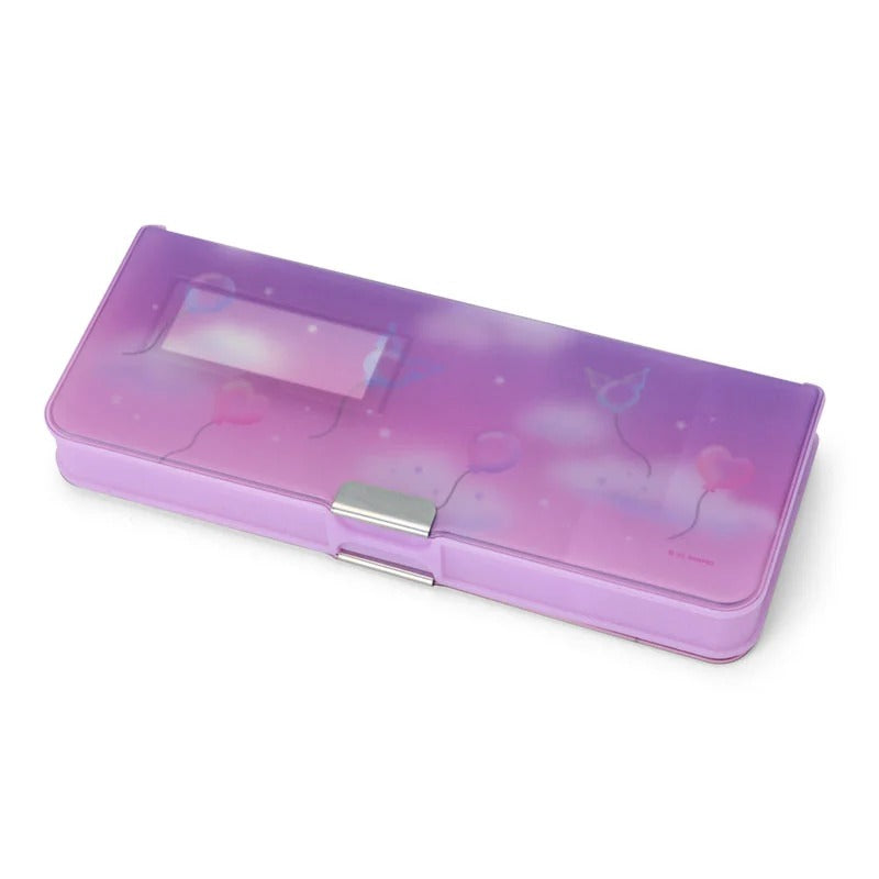 Kuromi Translucent 2-Way Pencil Case Stationery Japan Original