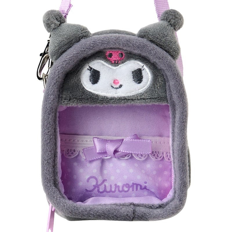 Kuromi Plush Carrying Case (Pitatto Friends Series) Bags Japan Original