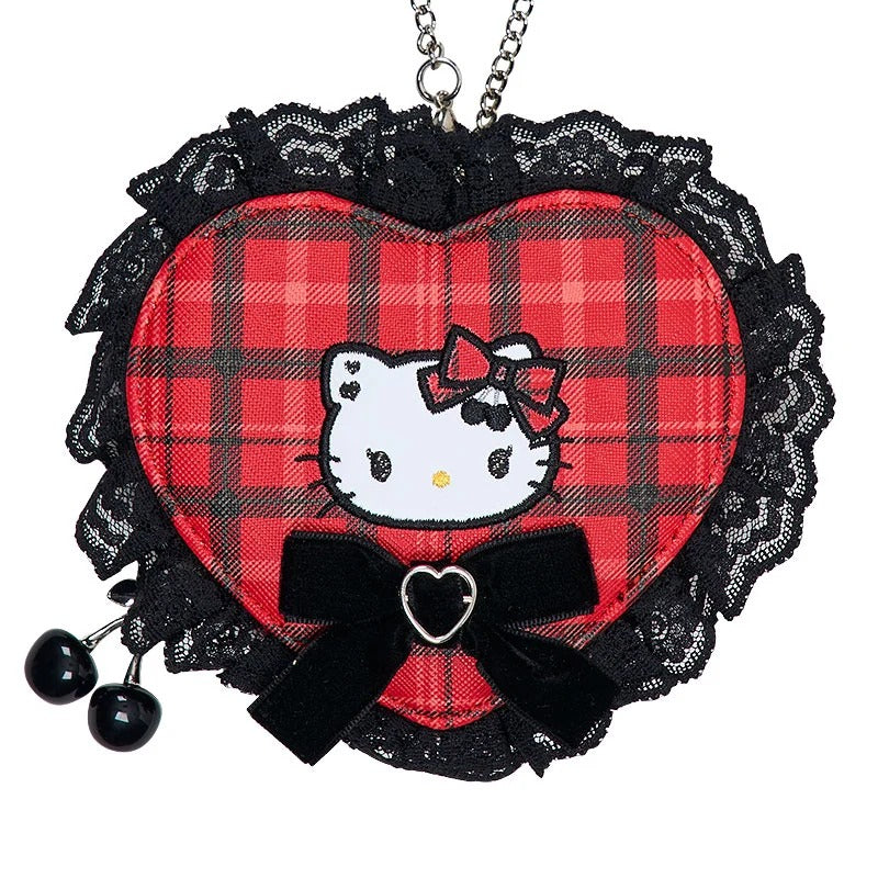 Hello Kitty Mini Pouch Charm (Rock ’n’ Check Series) Bags Japan Original