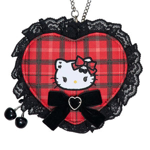 Hello Kitty Mini Pouch Charm (Rock ’n’ Check Series) Bags Japan Original