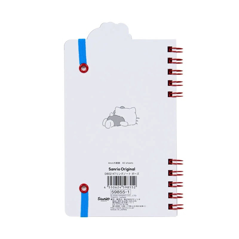 Hello Kitty Slim Double Spiral Notebook (Strike A Pose Series) Stationery Japan Original